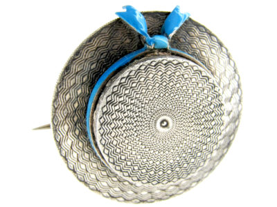 Victorian Silver Henley Boater Brooch
