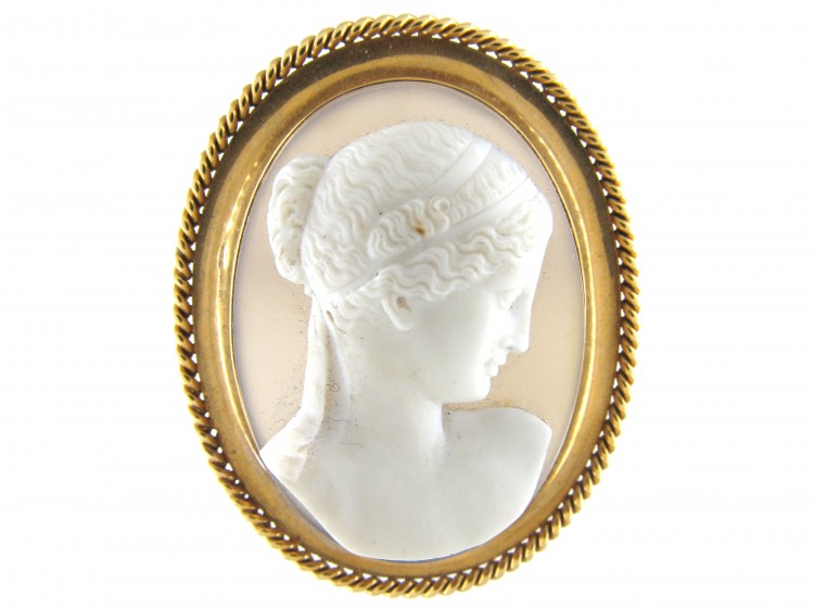 18ct Gold Victorian Cameo