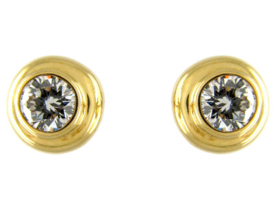 Diamond 18ct Gold Stud Earrings