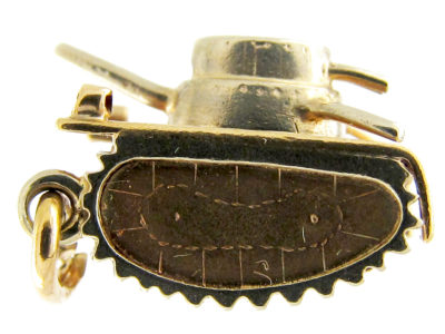Two Colour Gold Tank Charm