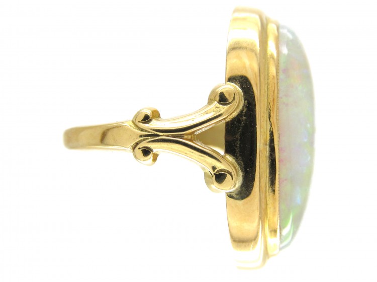 Large Opal & Gold Ring