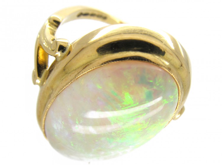 Large Opal & Gold Ring