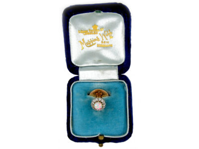 Opal Diamond Stud in Original Case