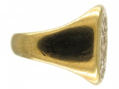 14ct Gold Signet Ring with Good Crest