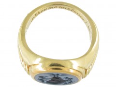 Victorian Onyx & 14ct Gold signet Ring