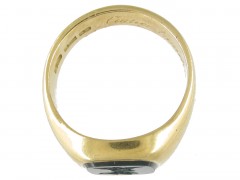 18ct Gold Signet Ring Retailed by Cartier