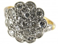 Diamond Large Cluster Edwardian Ring