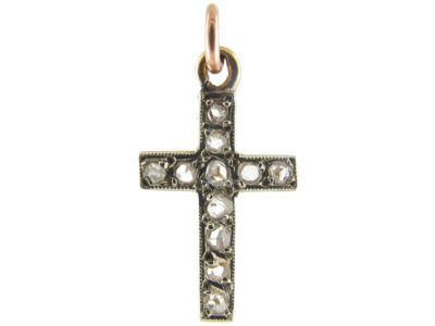 Diamond Cross Charm