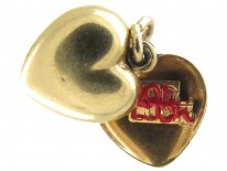 Gold Opening Heart Charm