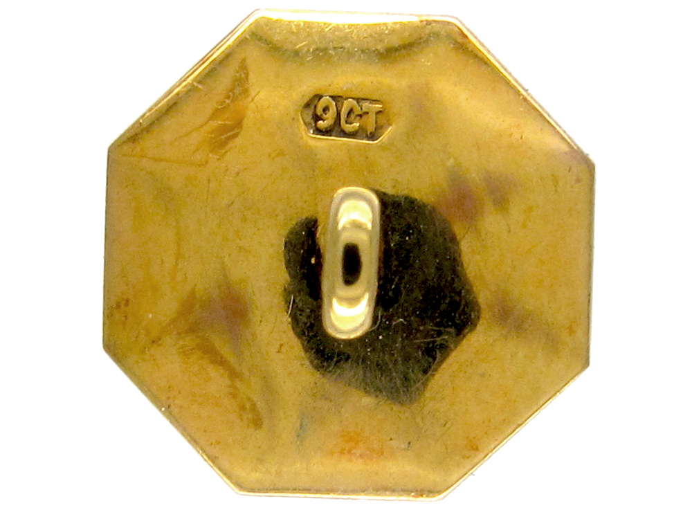 Set of Four 9ct Yellow & White Gold Buttons in Case (176E) | The ...