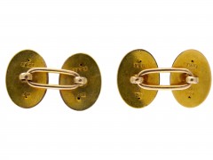 Victorian 15ct Gold Garter Cufflinks