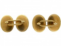 Victorian 18ct Gold & Sardonyx, Shield Motif Cufflinks