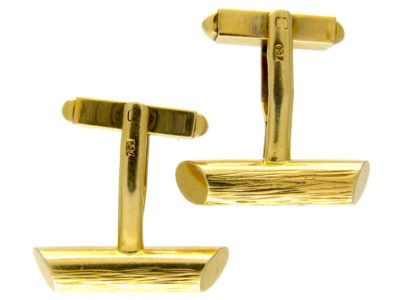 18ct Gold Baton Cufflinks