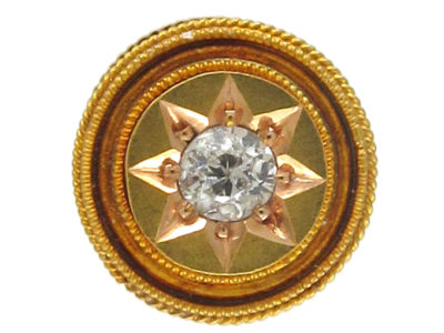 Victorian Gold & Diamond Tie Pin