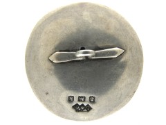 Liberty & Co. Enamel & Silver Button by Archibald Knox