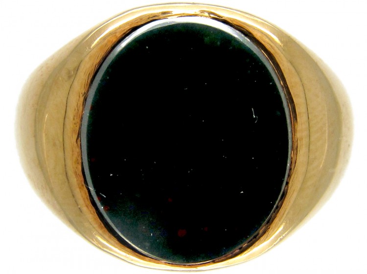 18ct Gold & Bloodstone Signet Ring