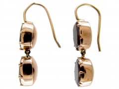 Georgian Double Drop Garnet Earrings