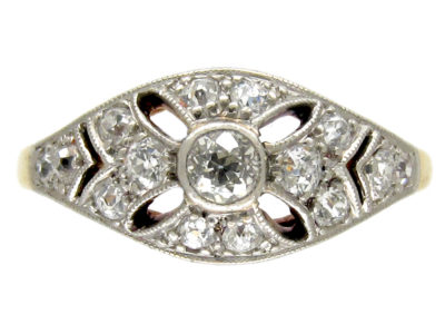 Edwardian Diamond Openwork Ring