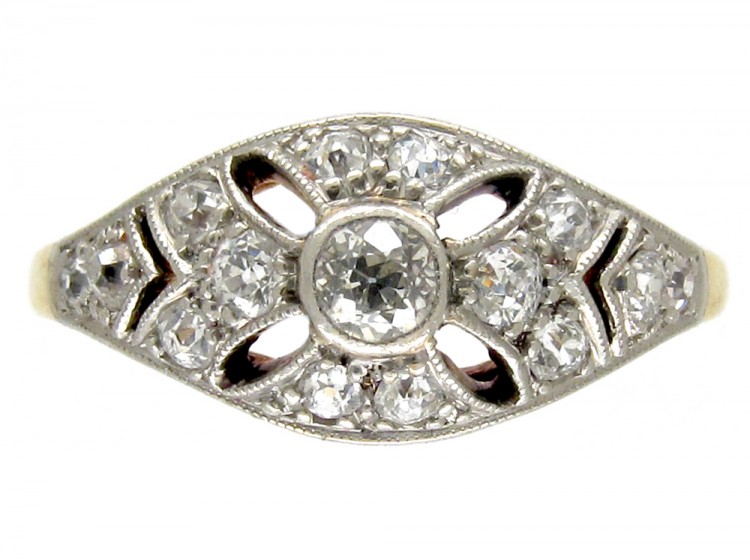 Edwardian Diamond Openwork Ring
