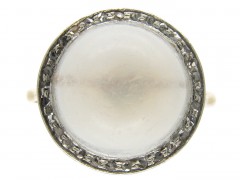 Edwardian Moonstone & Diamond Ring