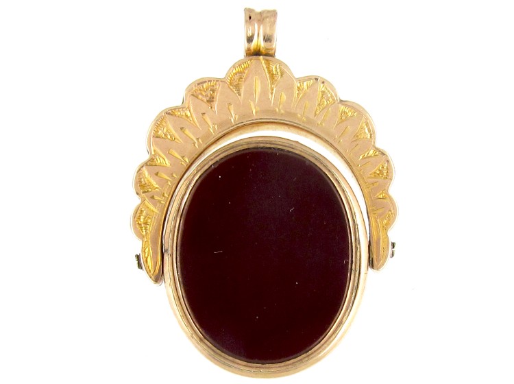 Victorian 9ct Gold Swivel Double Sided Locket