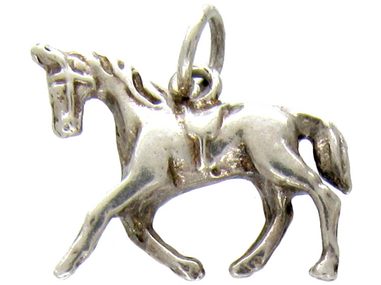 Silver Horse Charm