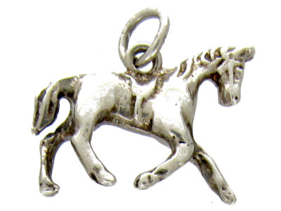Silver Horse Charm