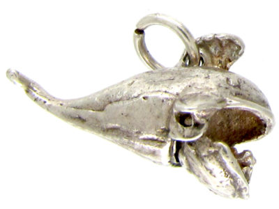 Silver Whale Charm