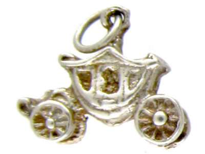 Silver Fairy Carriage Charm