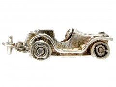 Silver Opening Vintage Car Charm