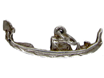 Silver Venetian Gondola Charm
