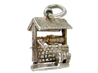 Silver Wishing Well Charm