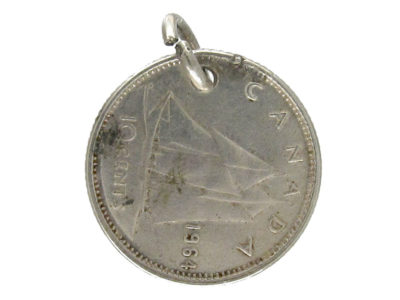 Silver Canadian Coin Charm