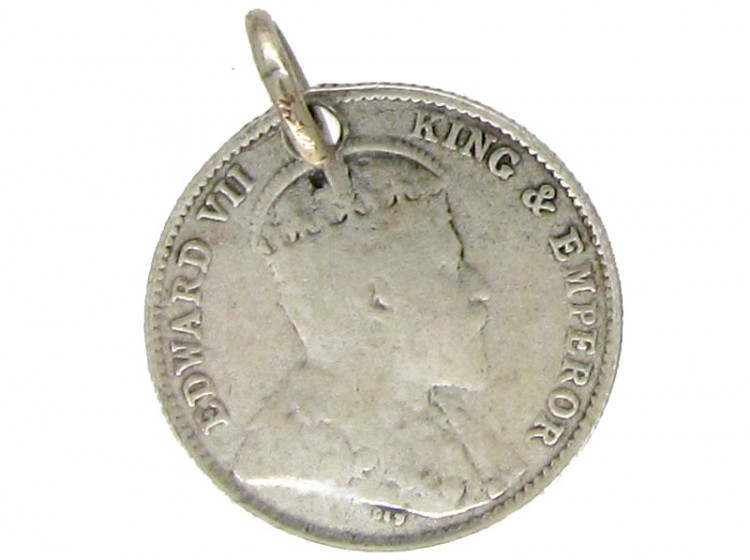 Silver Hong Kong Coin Charm
