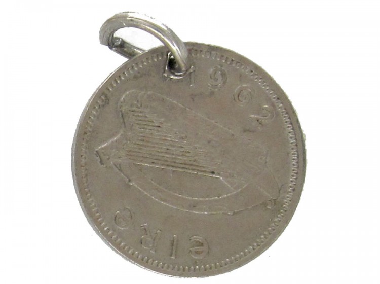 Silver Hare Coin Charm