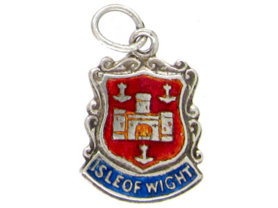 Silver Isle of Wight Charm