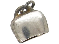 Swiss Silver Eidelweis Bell Charm