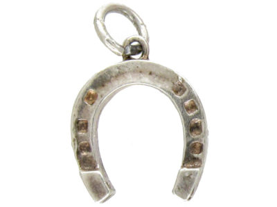 Silver Horseshoe Charm