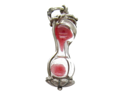 Silver Egg Timer Charm