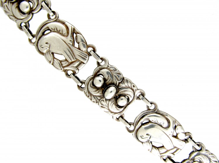 Silver Bracelet attributed to a Georg Jensen Design