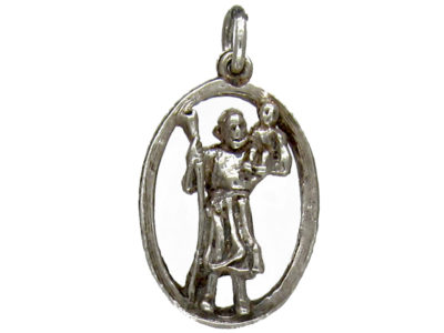 Silver St Christopher Charm