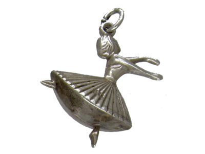 Silver Ballerina Charm