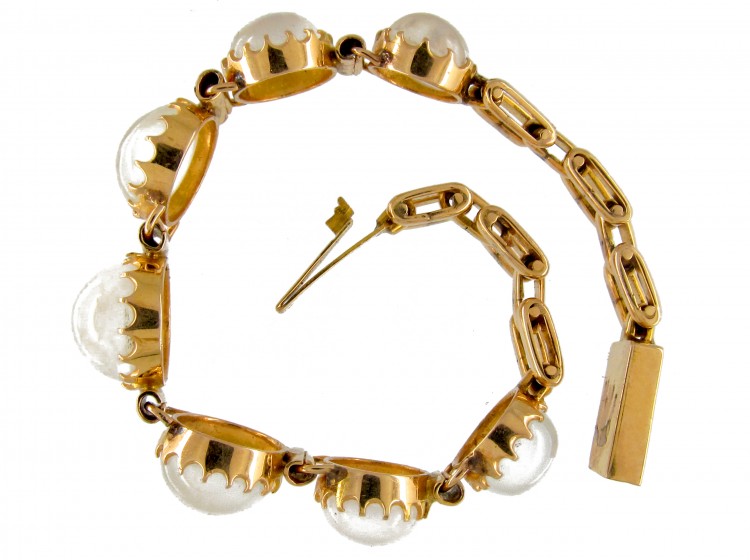 18ct Gold Moonstone Bracelet