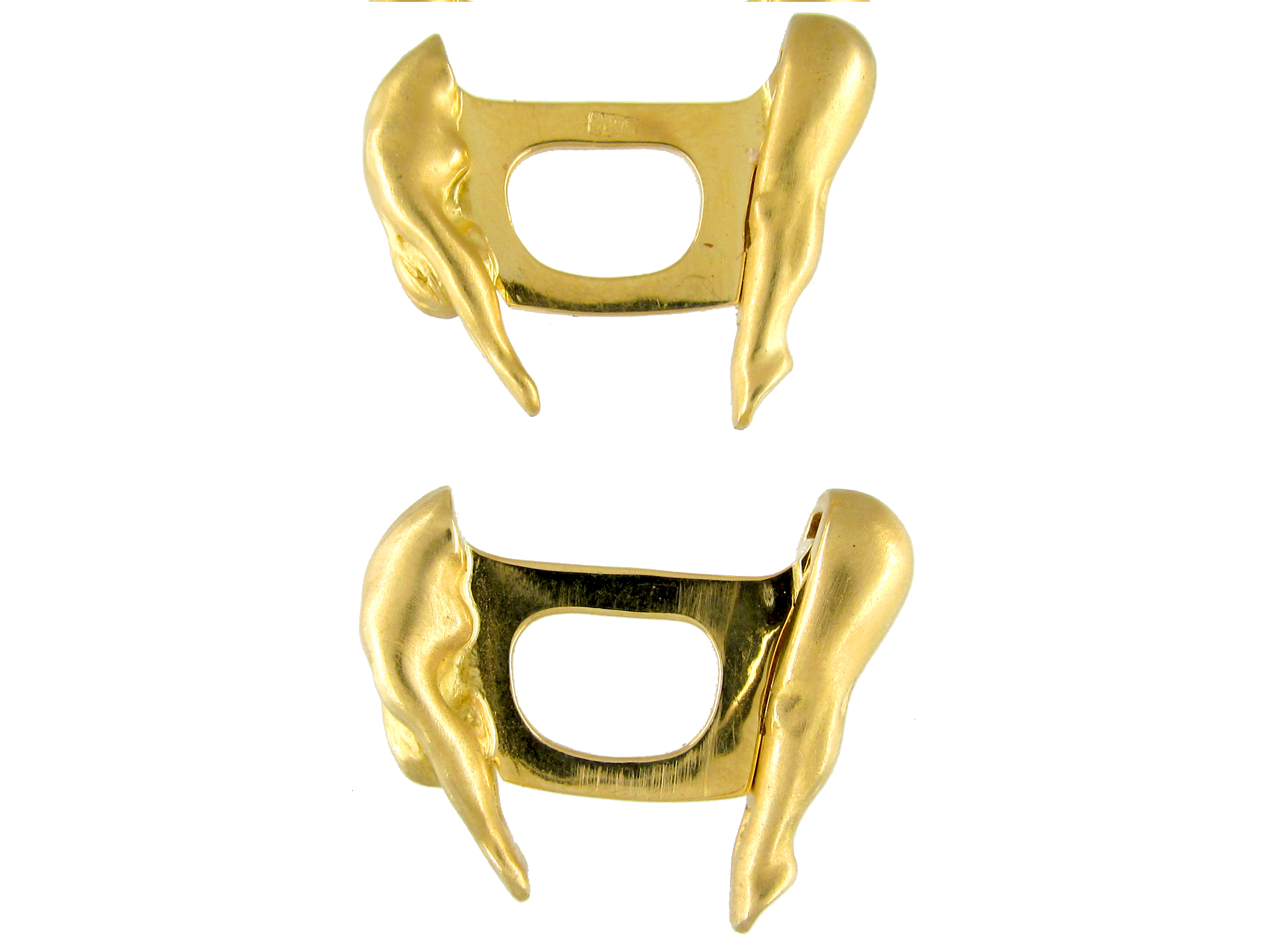 Gold Diver Cufflinks (153E) The Antique Jewellery Company