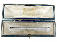 Art Deco Diamond Bar Brooch