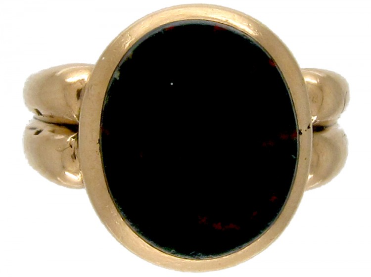 Victorian 15ct Gold & Bloodstone Signet Ring