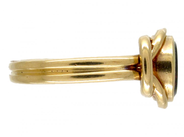 Victorian Gold & Bloodstone Signet Ring