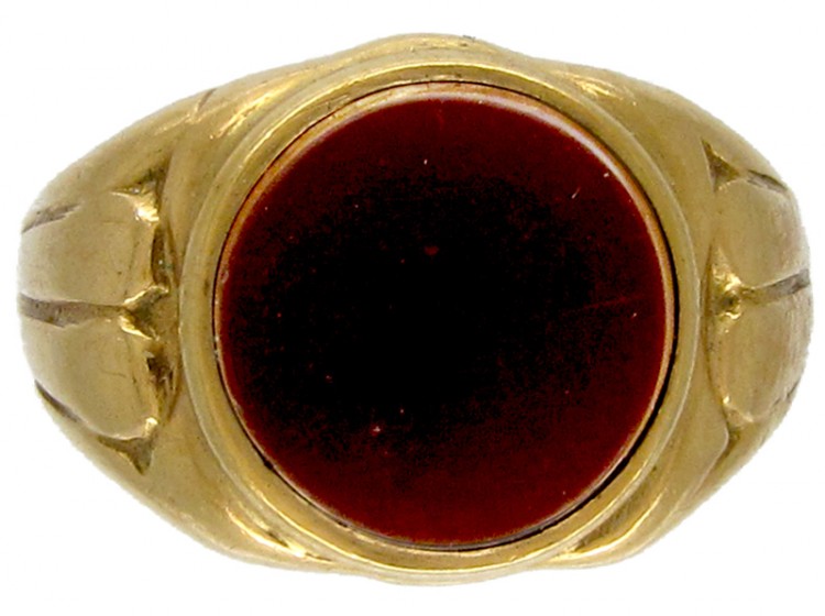 18ct Gold & Carnelian Signet Ring