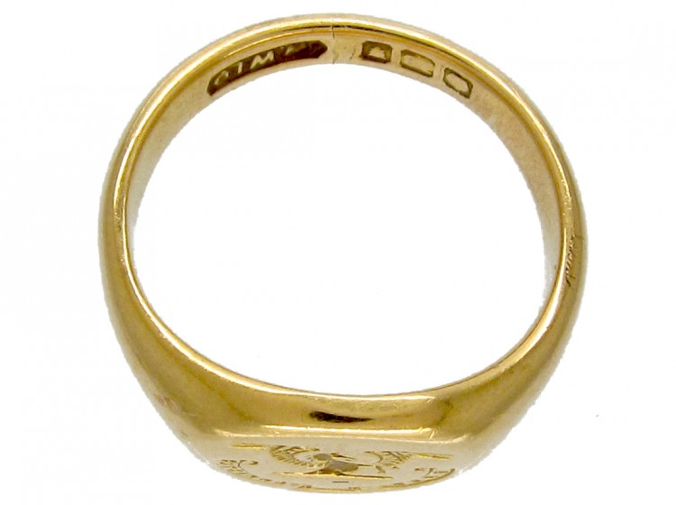 18ct Gold Pegasus Signet Ring
