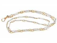 Two Colour Gold Edwardian Chain